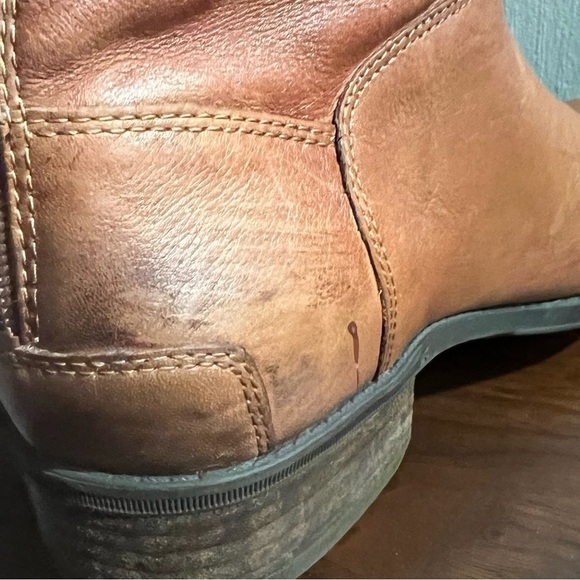 SAM EDELMAN  Penny Whiskey Brown Leather Zip Riding Boots Womens Size 9M - Picture 11 of 15